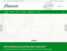 Tablet Screenshot of bischoff-ortho.de